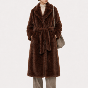 Faux Mink Fur Long Jacket (Dark Brown) FM0202000056-main-01.jpg